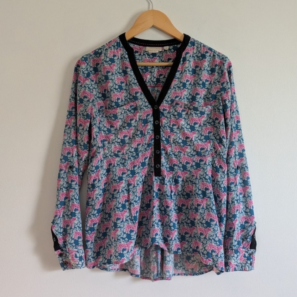 Anthropologie Tiger Blouse